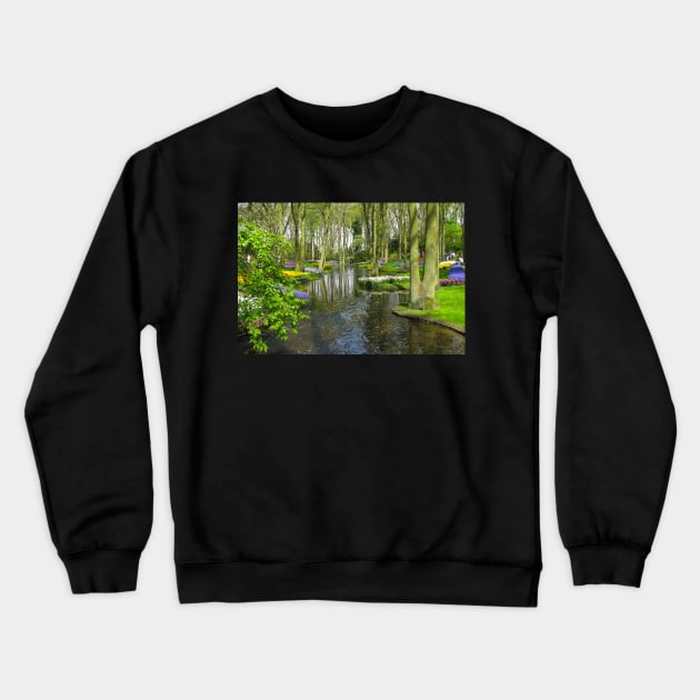 Keukenhof Tulip Festival, Holland Crewneck Sweatshirt by Upbeat Traveler